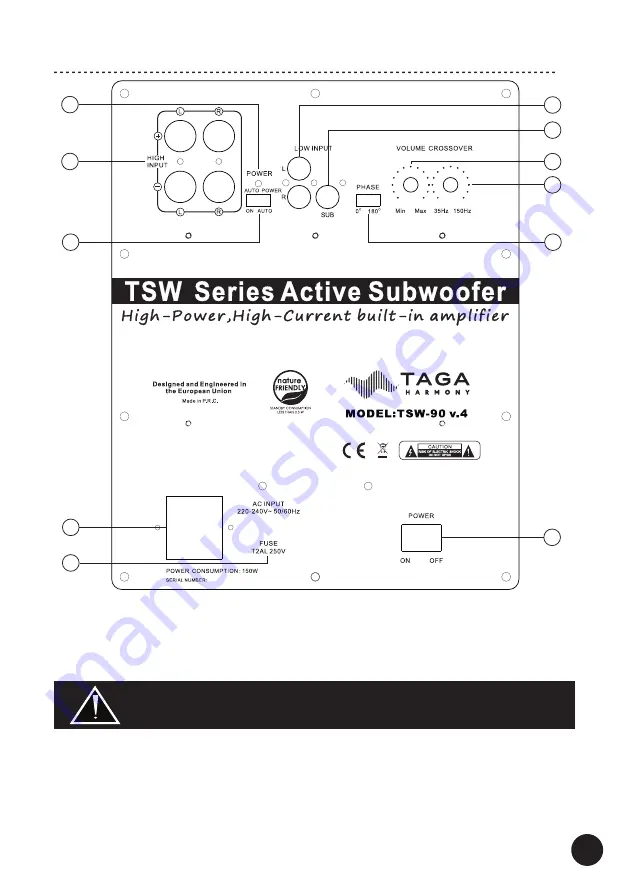 Taga Harmony TSW-60 Скачать руководство пользователя страница 7