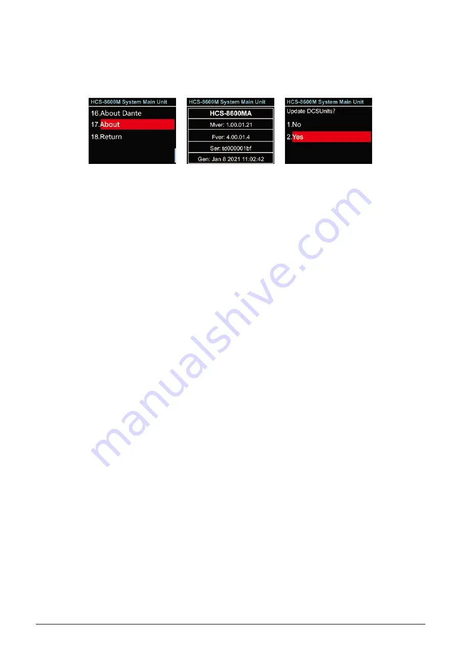 Taiden HCS-8600 Series Installation And Operating Manual Download Page 57