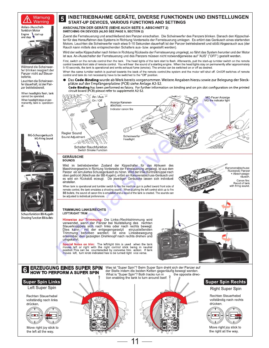 Taigen Tanks Jagdpanther 13020 Instruction Manual Download Page 11