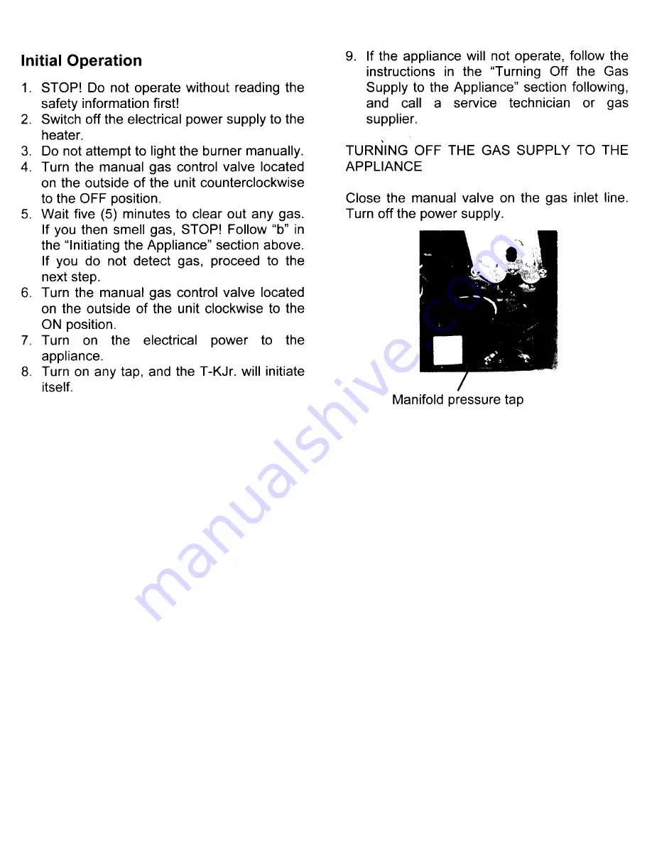 Takagi T-KJr Installation Manual & Owner'S Manual Download Page 14