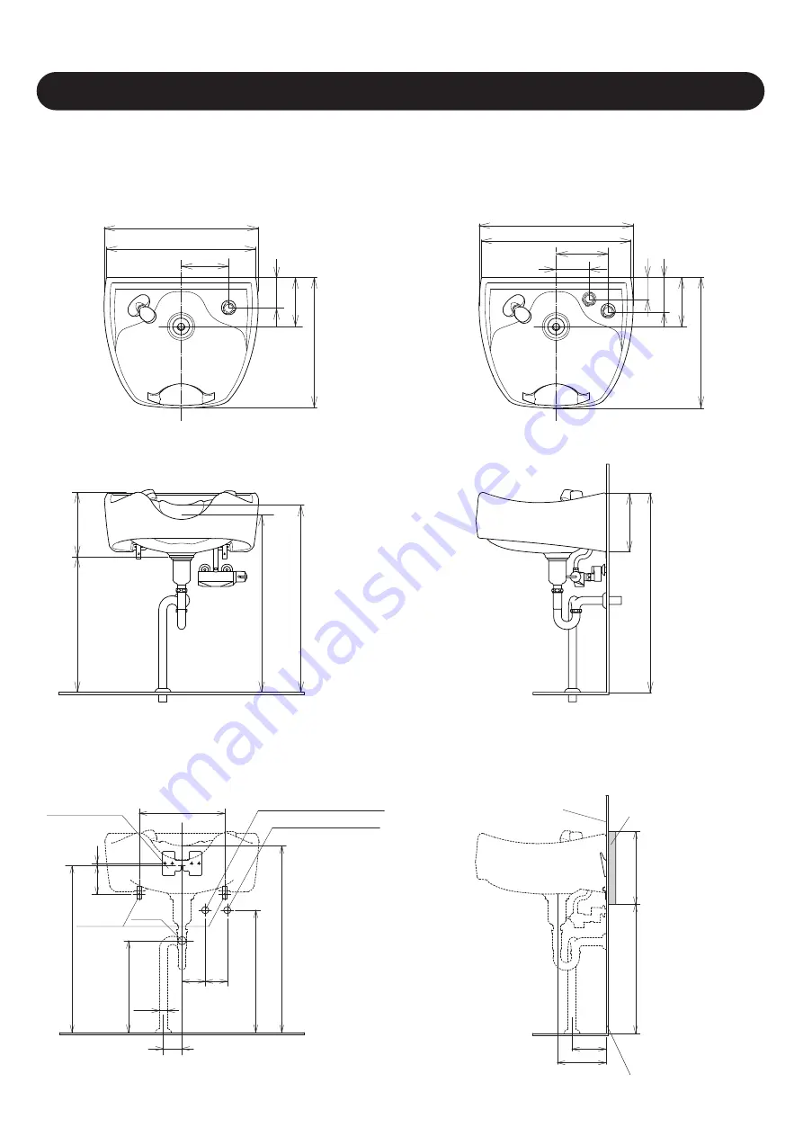 Takara Belmont MAJOLICA PORTO EX-SB 1 Series Installation Instructions Manual Download Page 2