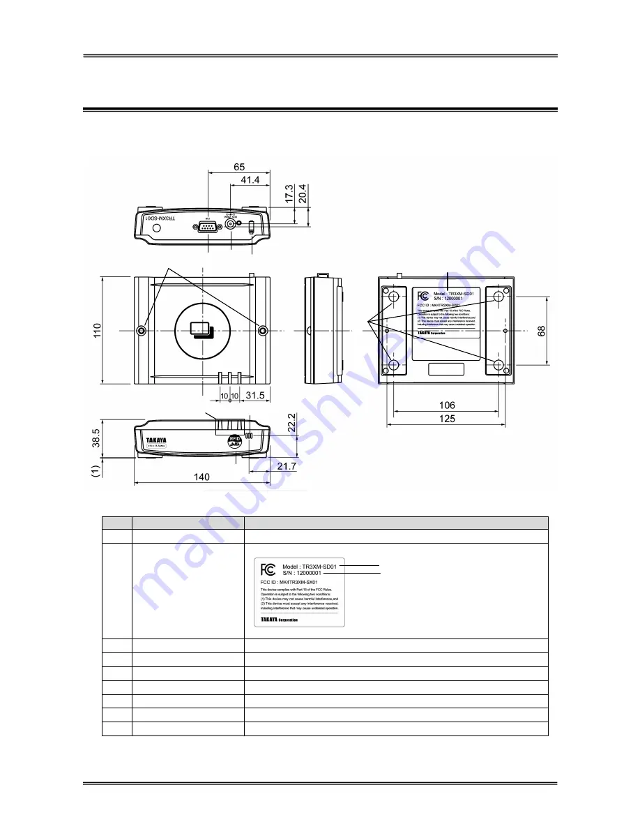 TAKAYA TR3XM-SD01 User Manual Download Page 8