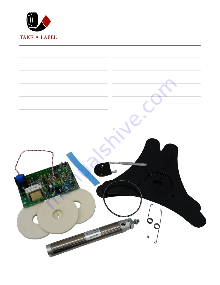 TAKE-A-LABEL TAL-3100T Operation Manual Download Page 11