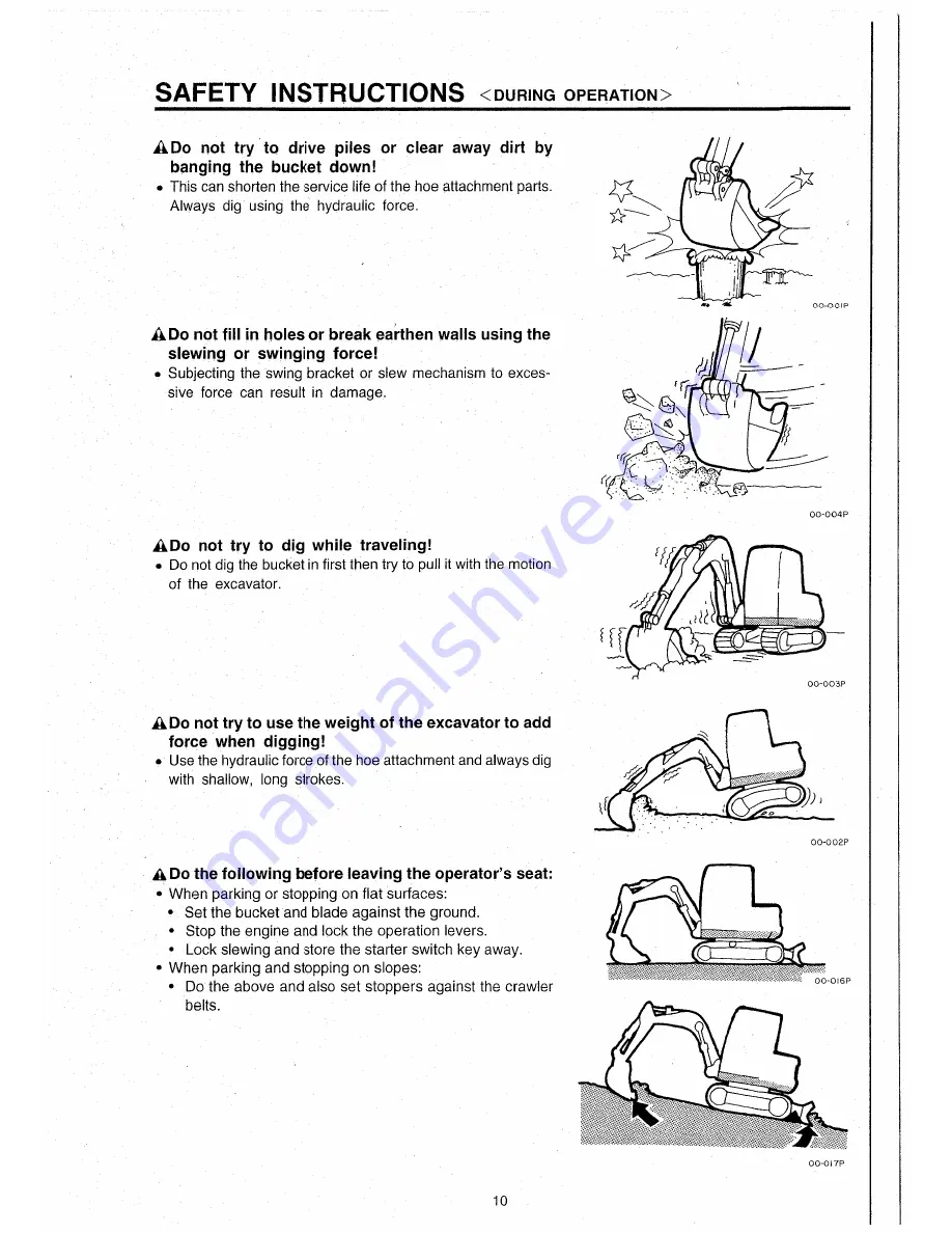 Takeuchi TB015 Operator'S Manual Download Page 17