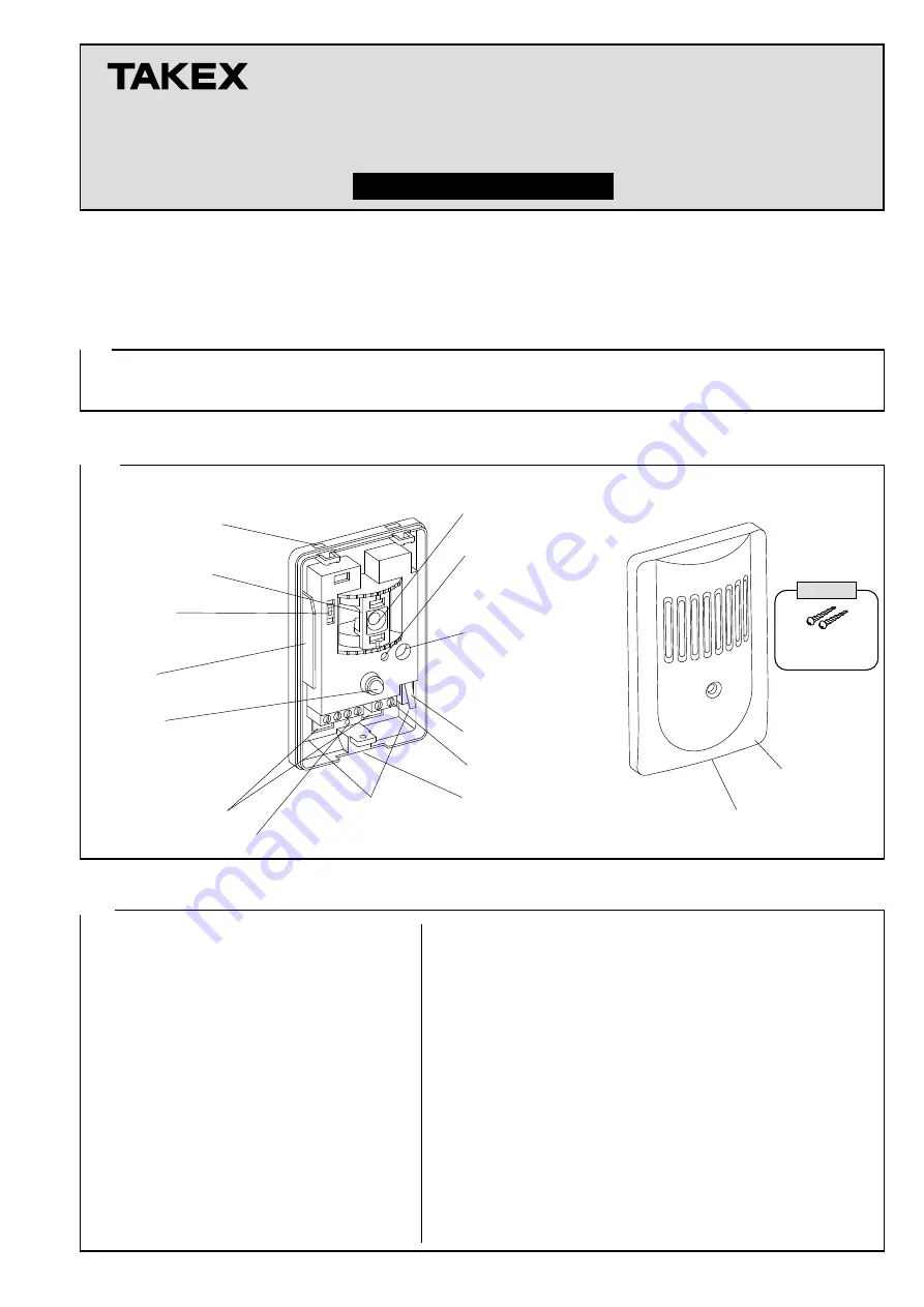 Takex GS-1100E Instruction Manual Download Page 1