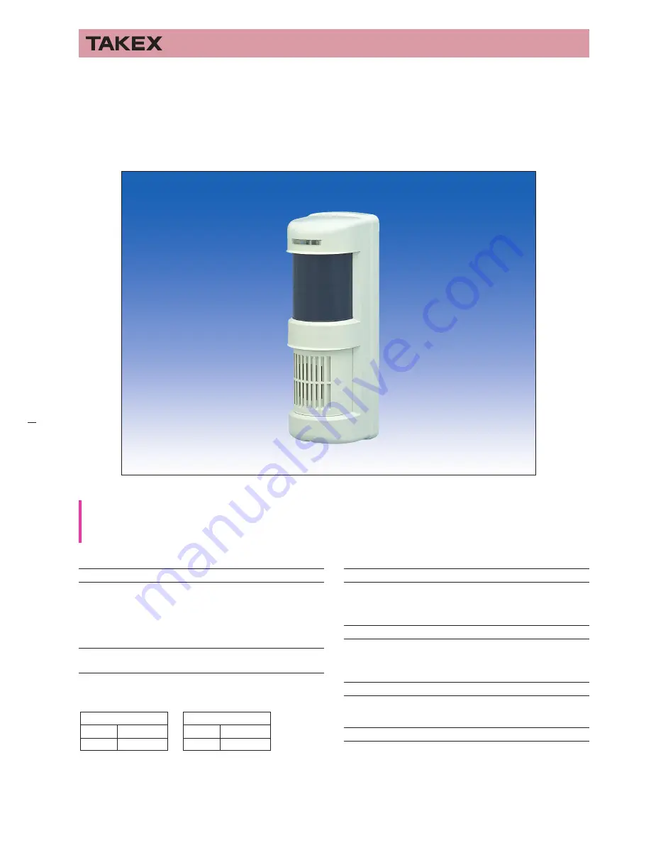 Takex PVW-12TE Manual Download Page 1