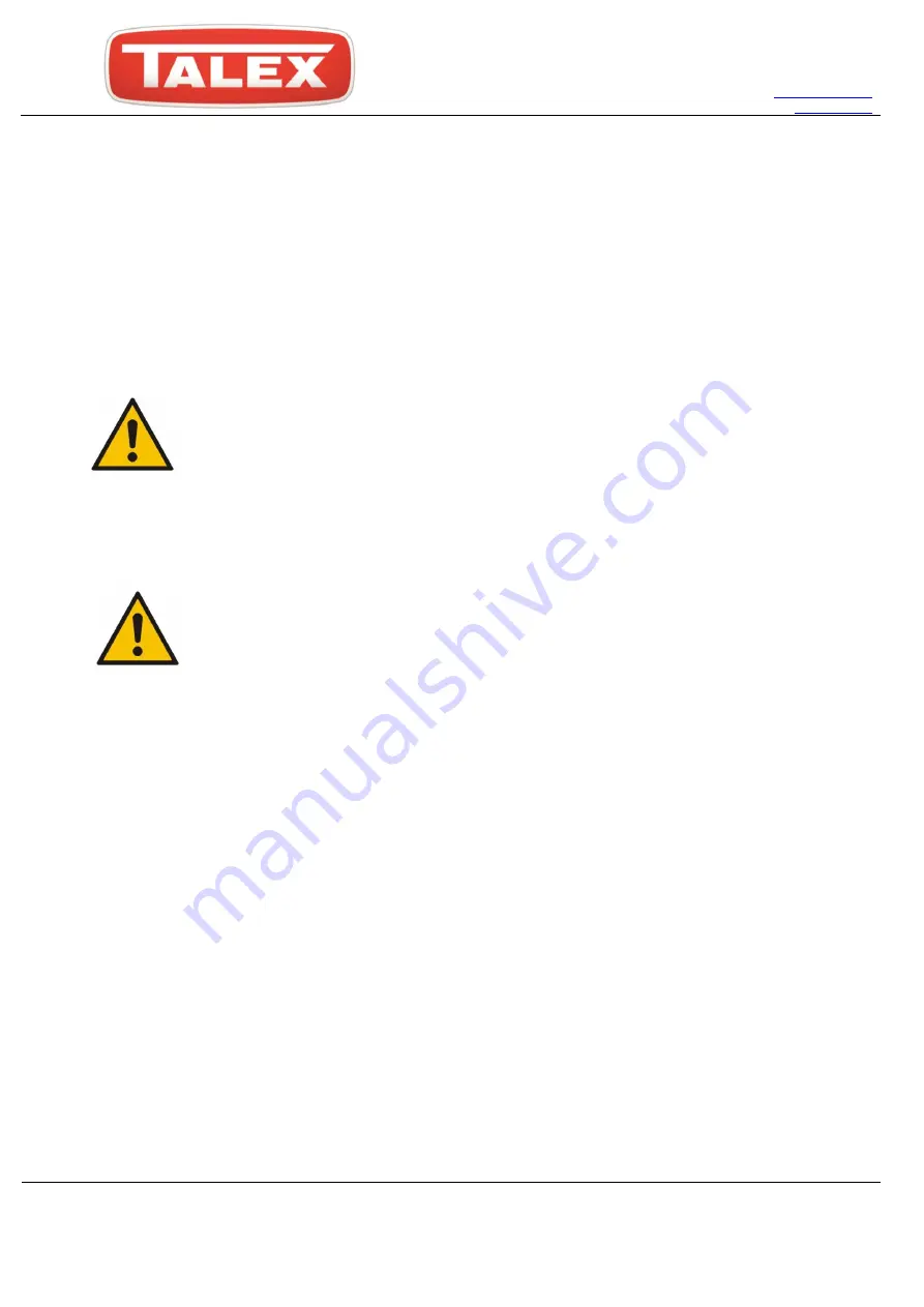 Talex OptiCUT 210 Original User Manual, Spare Parts Catalogue, Warranty Download Page 19