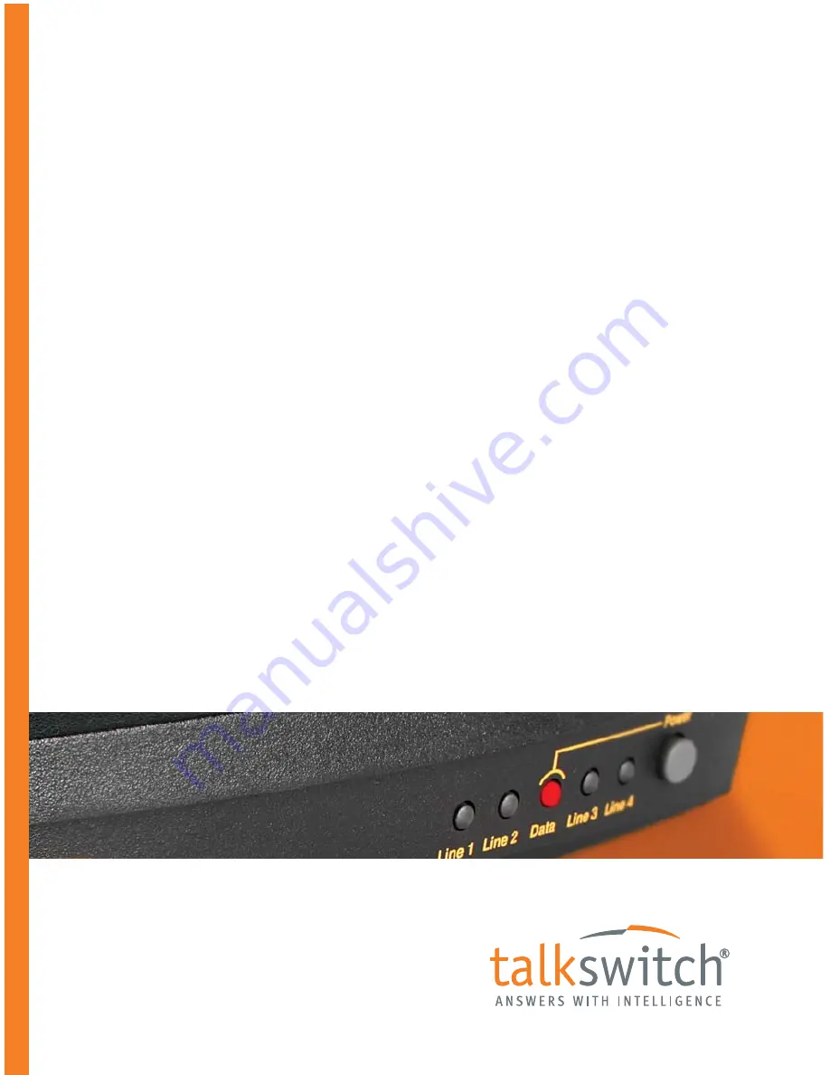 Talkswitch TALKSWITCH 48-CA User Manual Download Page 1