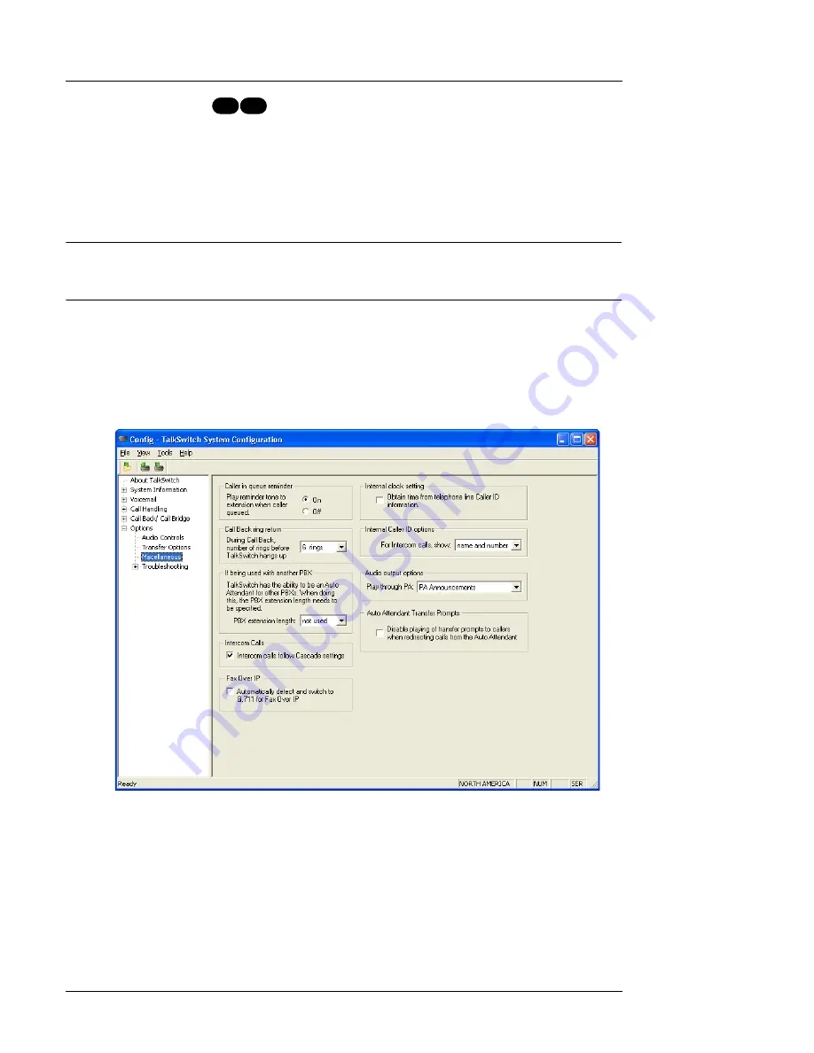 Talkswitch TALKSWITCH 48-CA User Manual Download Page 89