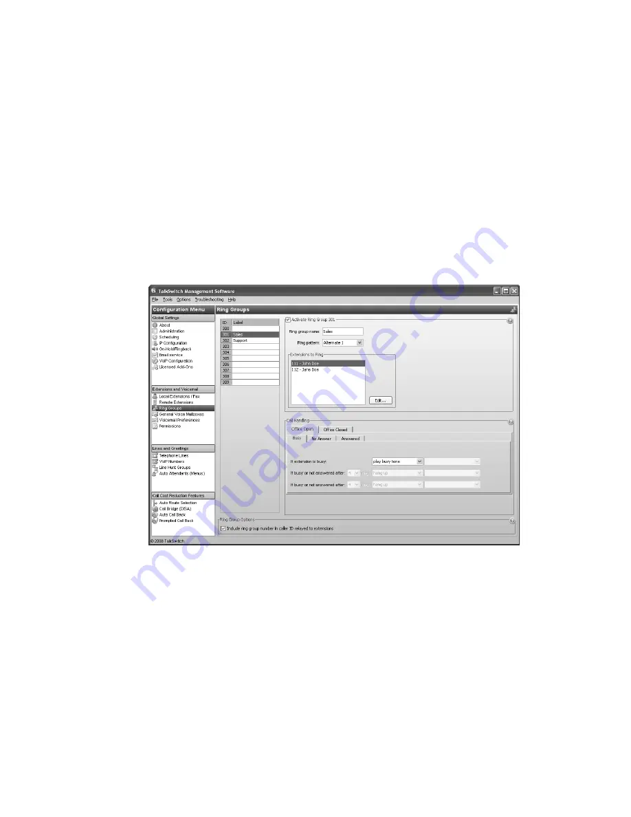 Talkswitch VS Demonstration Setup Manual Download Page 18