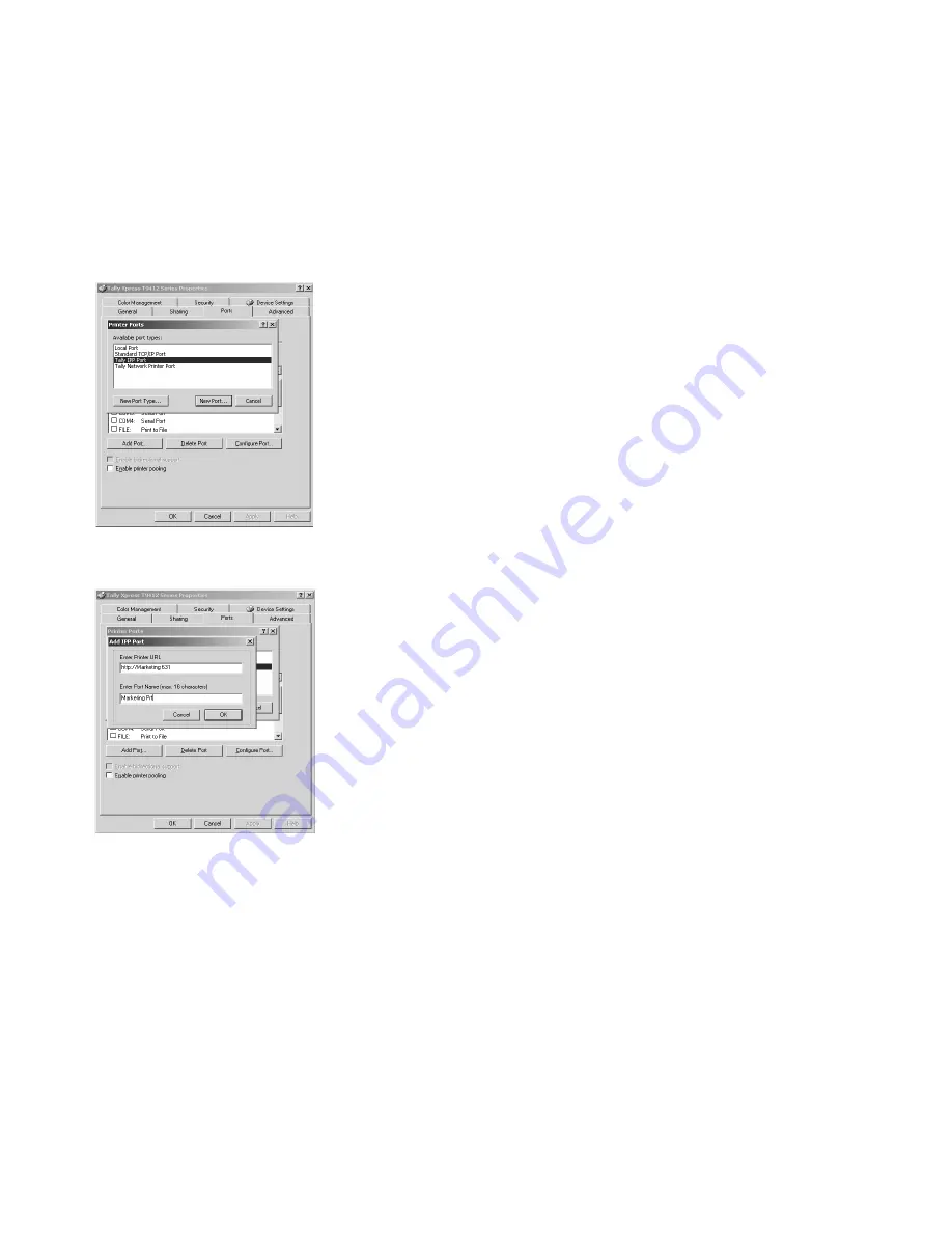 Tally XPRESS T9412i Network User'S Manual Download Page 26