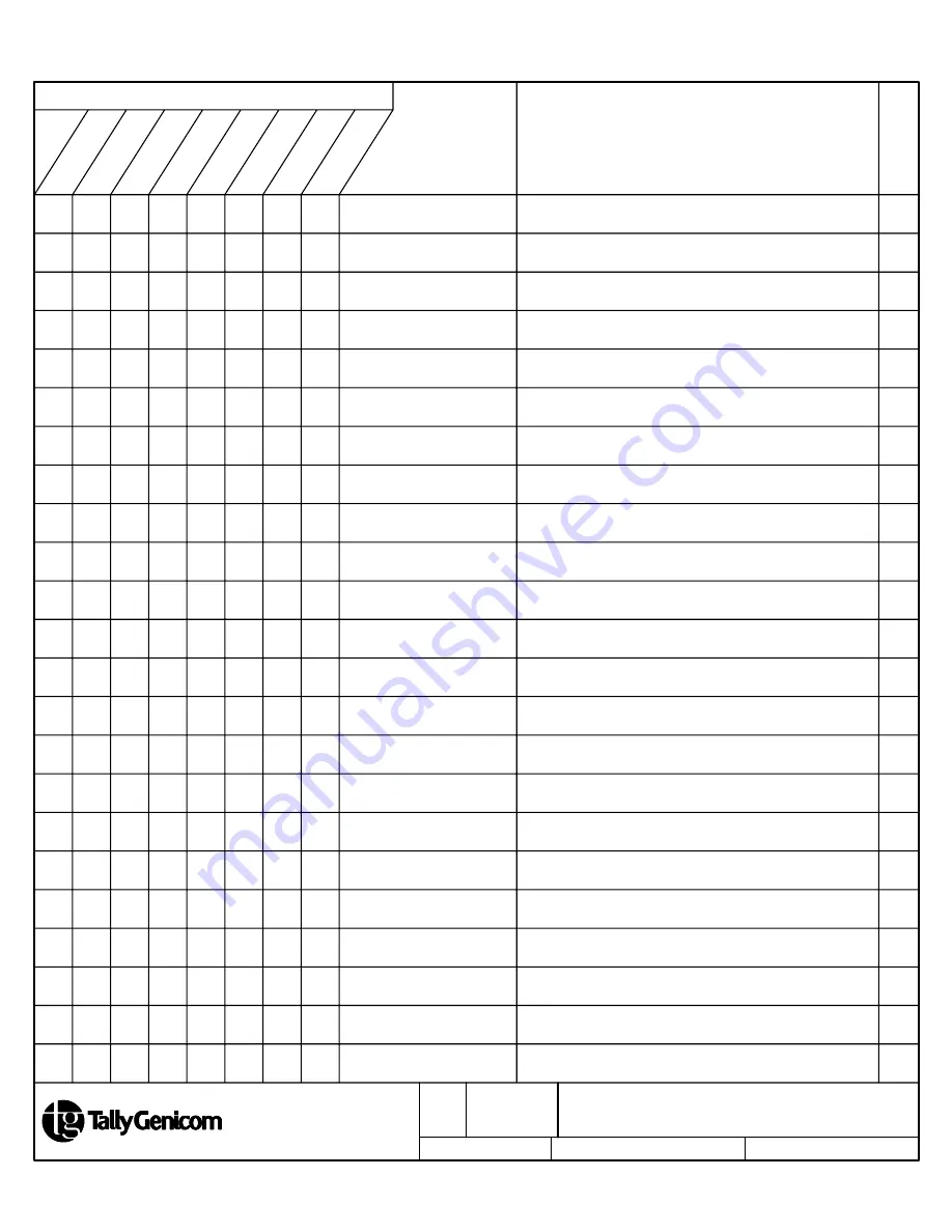 TallyGenicom 6300 Series Maintenance Manual Download Page 137