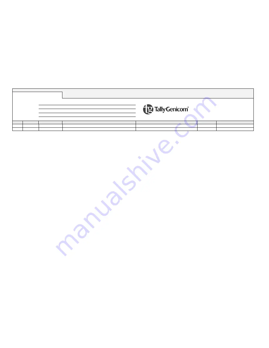 TallyGenicom 6300 Series Maintenance Manual Download Page 166