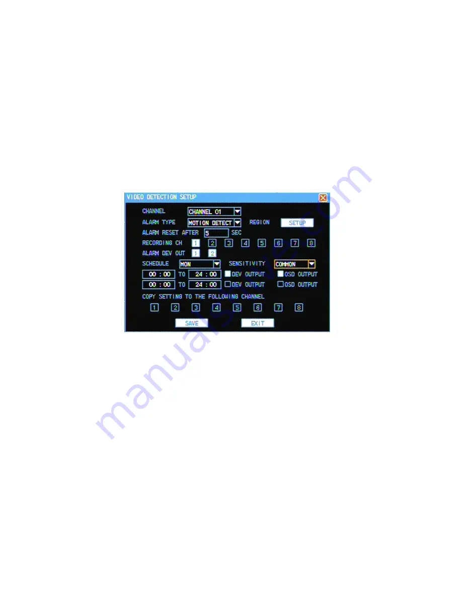 Talos Security H.264 Network DVR User Manual Download Page 49