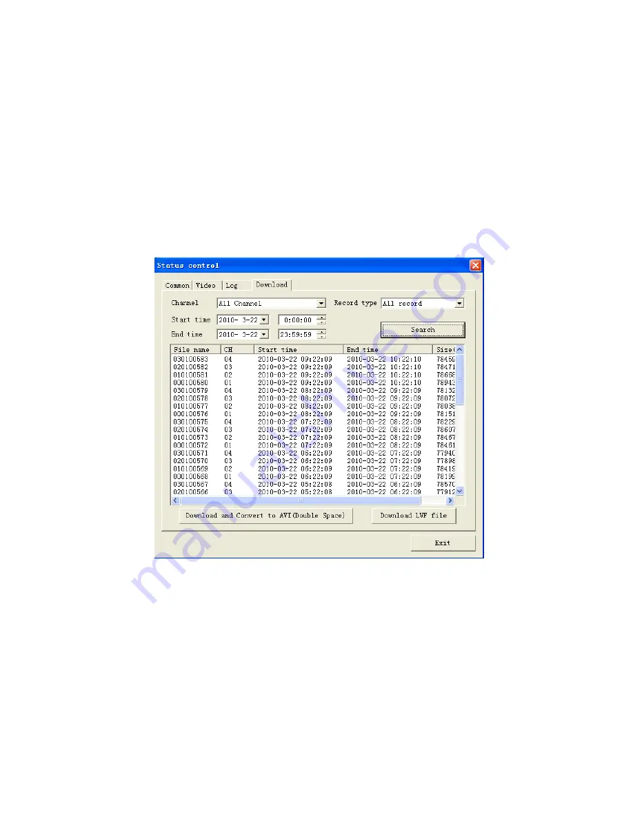 Talos Security H.264 Network DVR User Manual Download Page 73