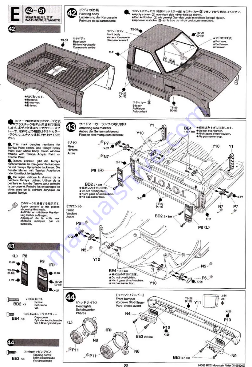 Tamiya 84386 Скачать руководство пользователя страница 23