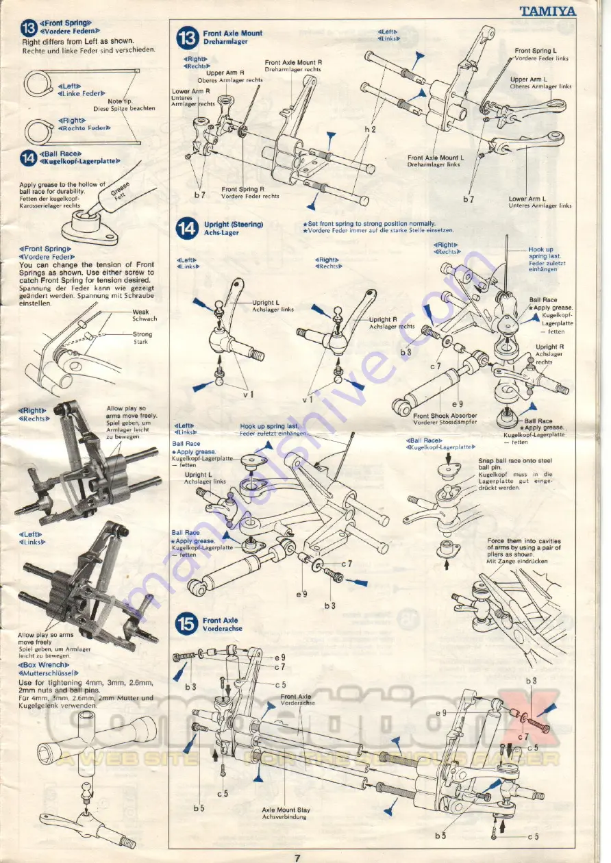 Tamiya Super Champ 5834 Manual Download Page 7