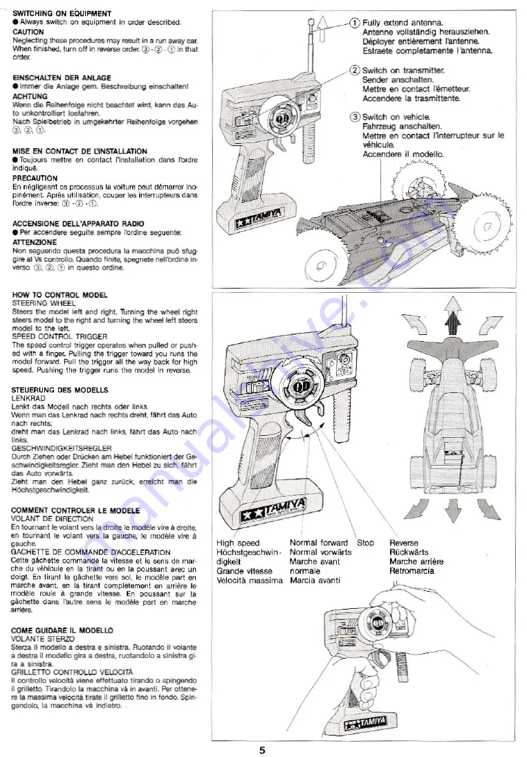 Tamiya SUPER SABRE Instruction Manual Download Page 5