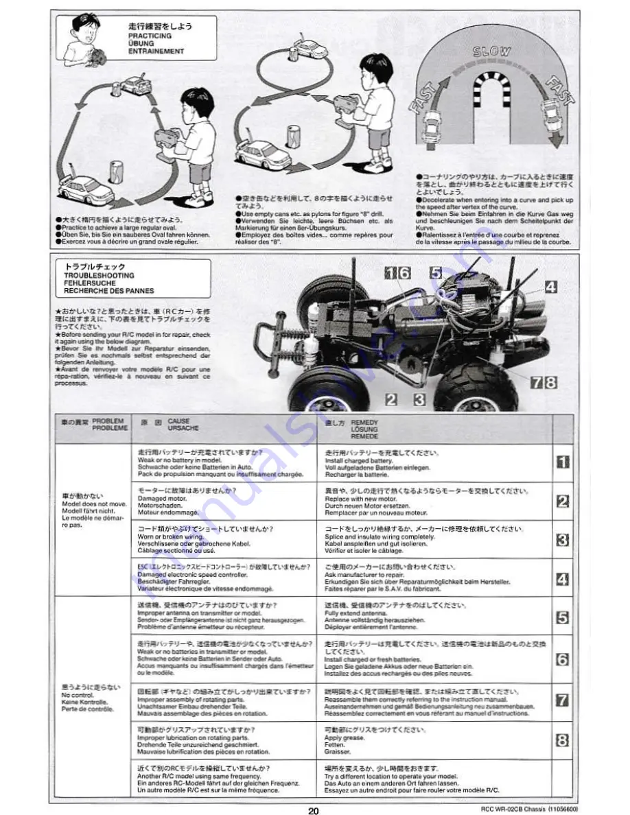 Tamiya WR-02CB Manual Download Page 20