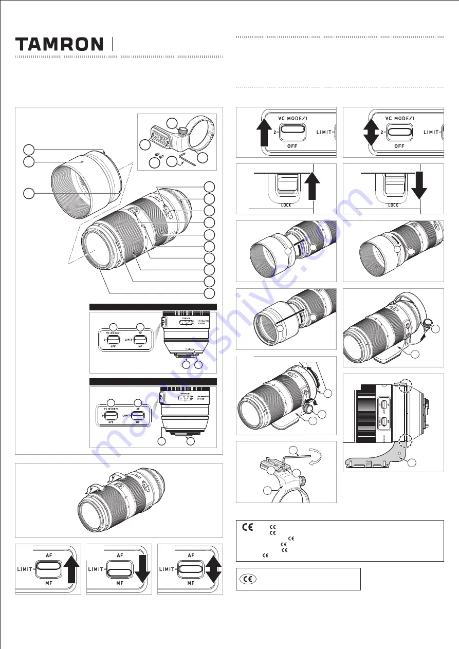 Tamron A035 Owner'S Manual Download Page 1