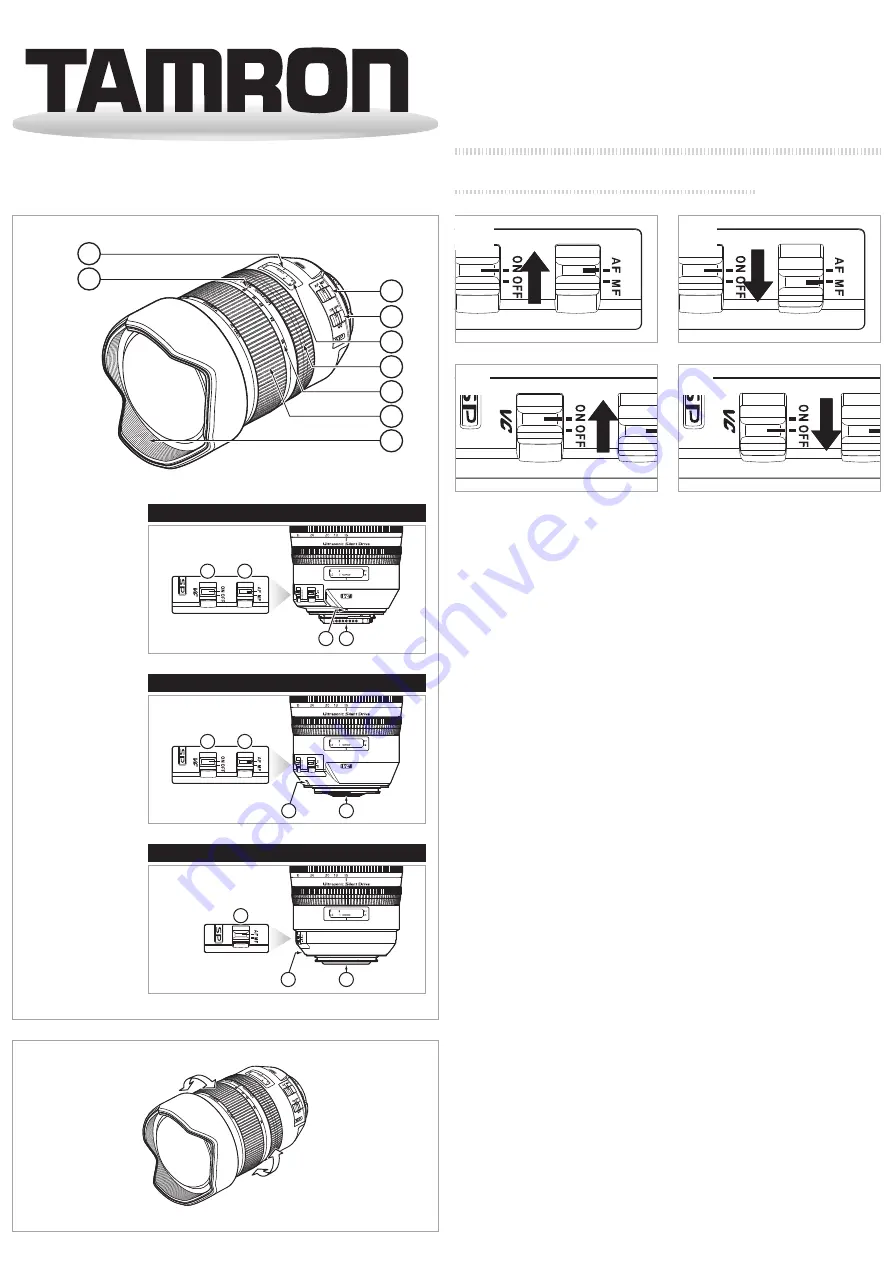 Tamron SP 15-30mm F/2.8 Manual Download Page 1