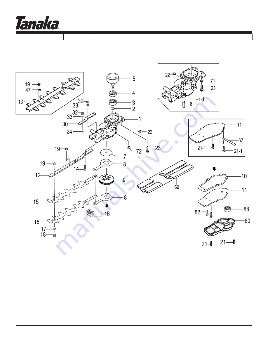 Tanaka HTD-2526PF Illustrated Parts Manual Download Page 8