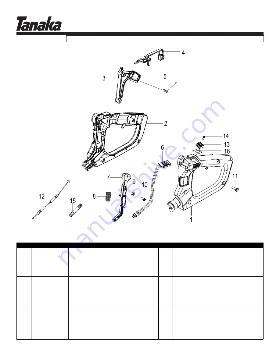 Tanaka HTD-2526PF Illustrated Parts Manual Download Page 13