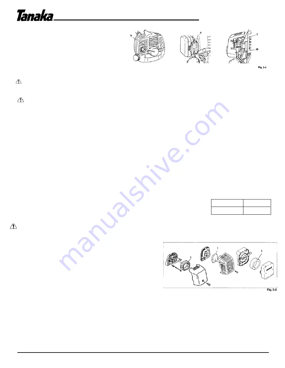 Tanaka TBC-250 Owner'S Manual Download Page 13