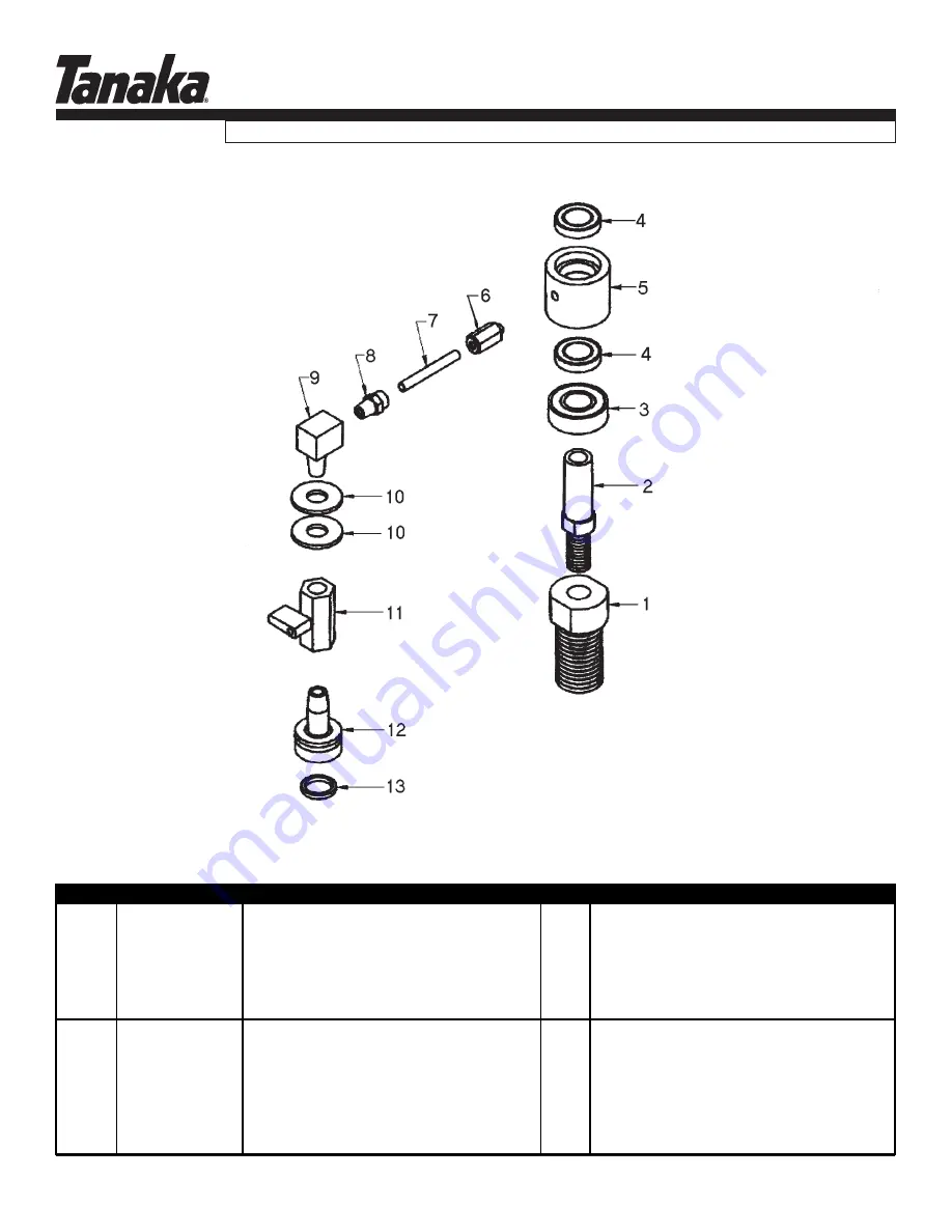 Tanaka TED-262HS Illustrated Parts Manual Download Page 15