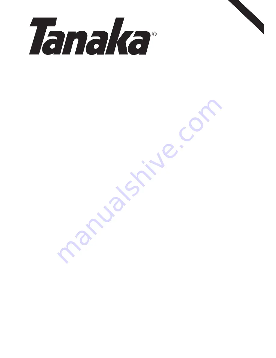 Tanaka TLE-550/600 Owner'S Manual Download Page 1