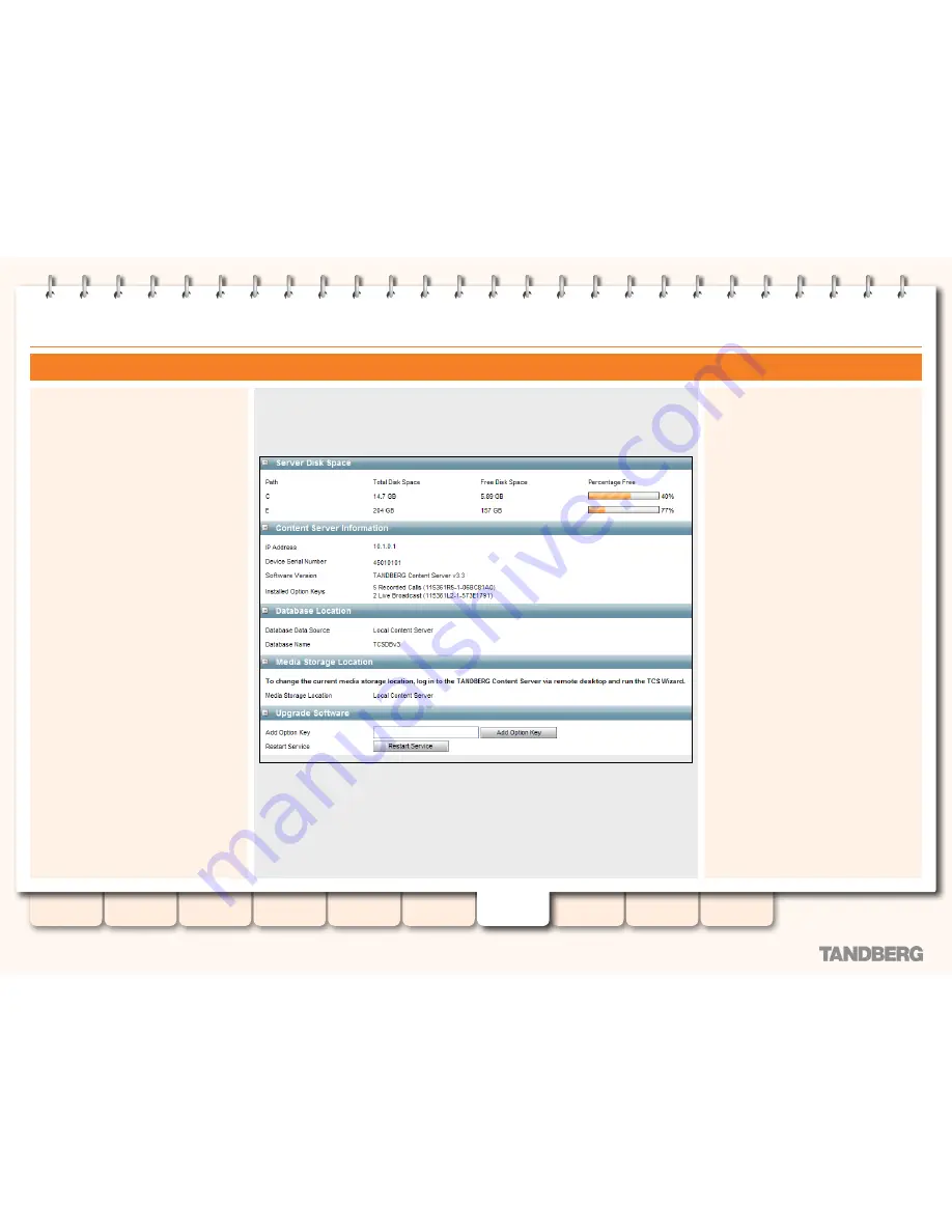 TANDBERG Content Server None Administrator'S Manual Download Page 84