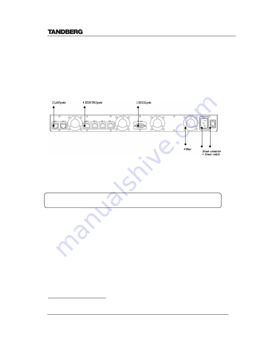 TANDBERG D13192 Technical Description Download Page 6