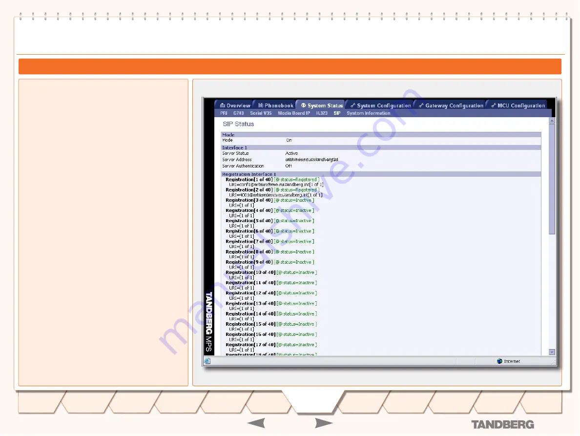 TANDBERG Media Processing System MPS 200 Скачать руководство пользователя страница 82