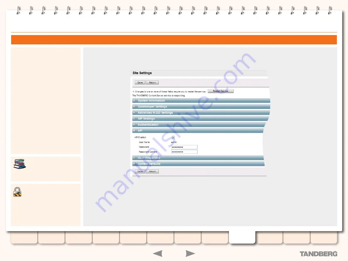 TANDBERG S3 Administrator'S Manual Download Page 45