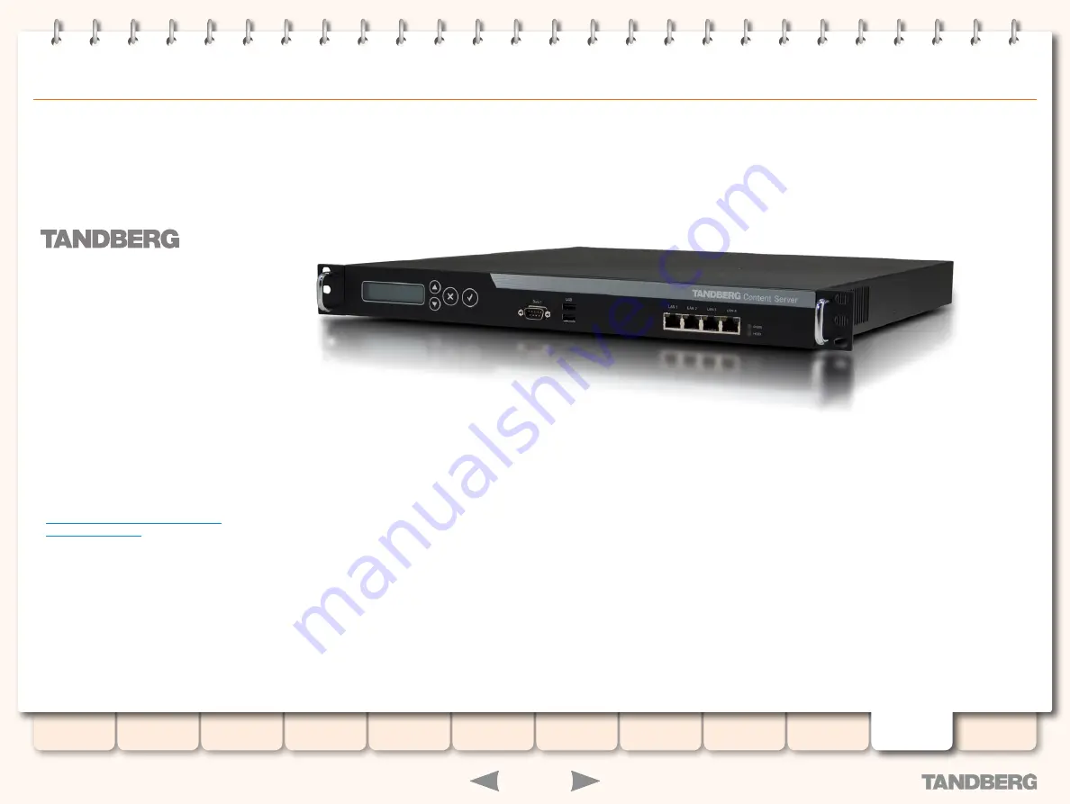 TANDBERG S3 Administrator'S Manual Download Page 99