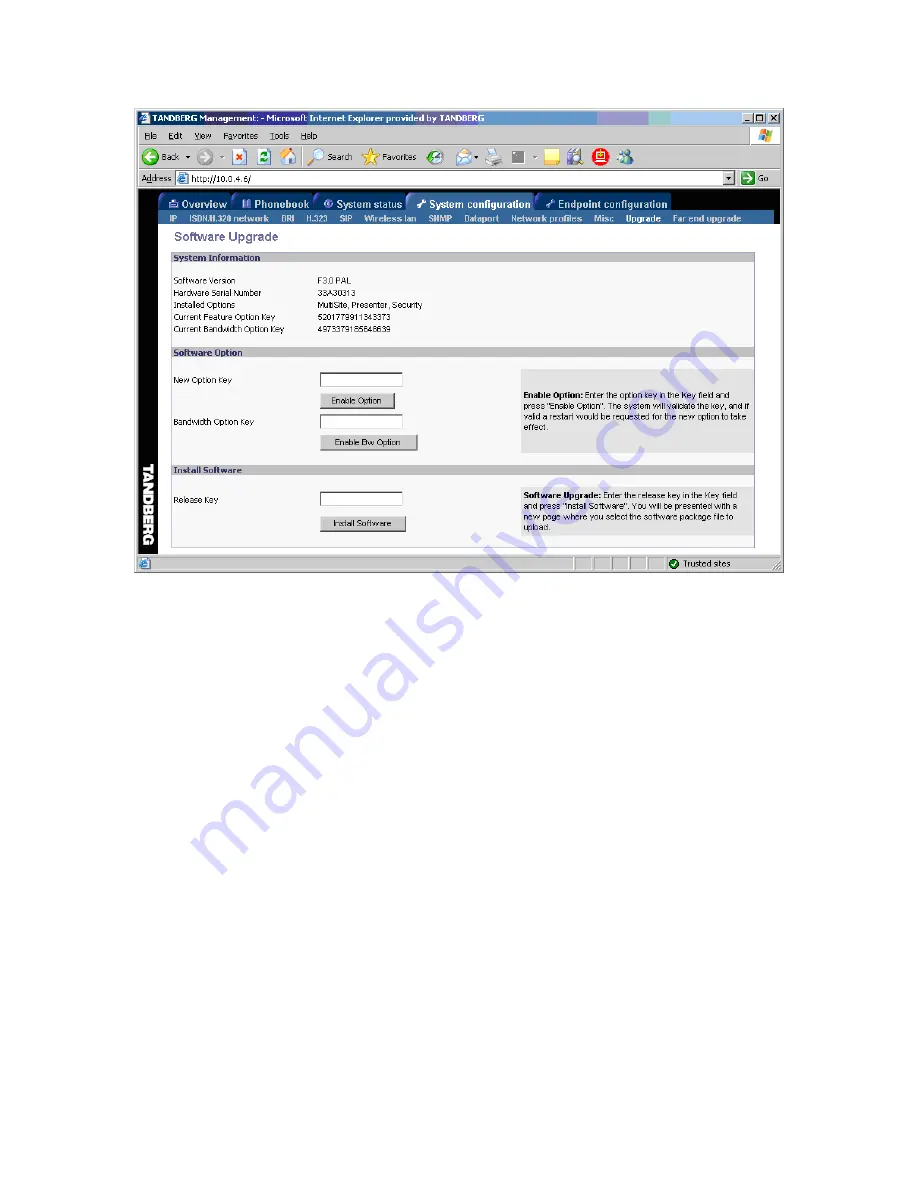 TANDBERG TacticalMXP User Manual Download Page 290