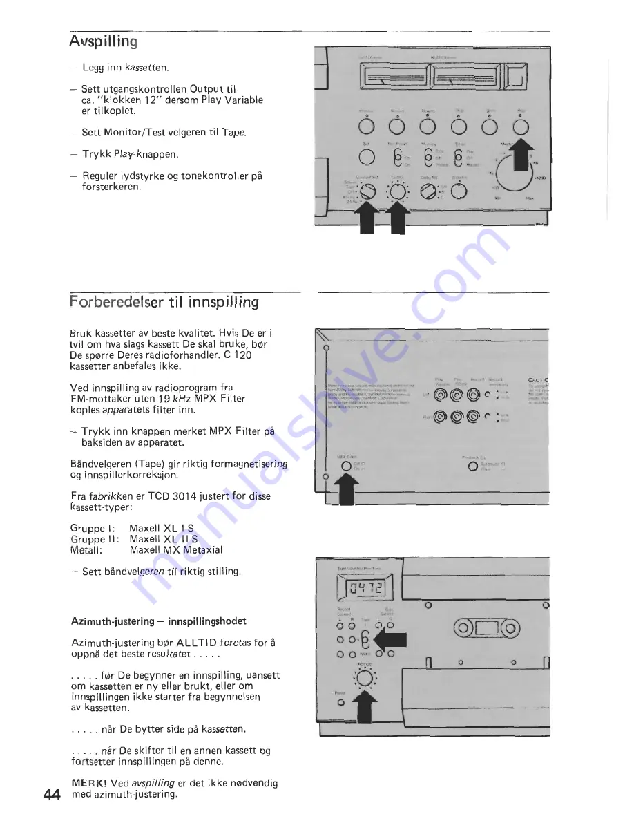 TANDBERG TCD 3014 Скачать руководство пользователя страница 20