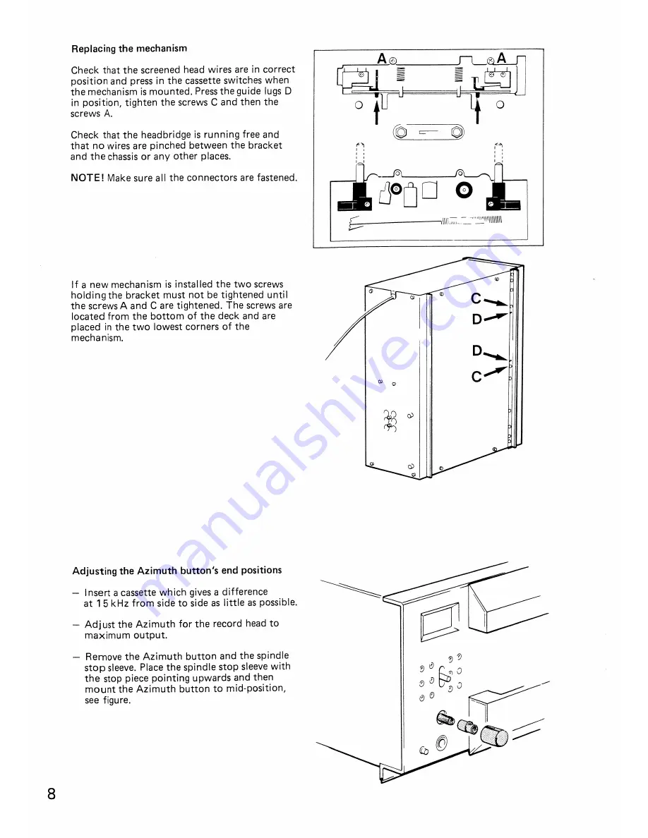 TANDBERG TCD-3014A Service Manual Download Page 8