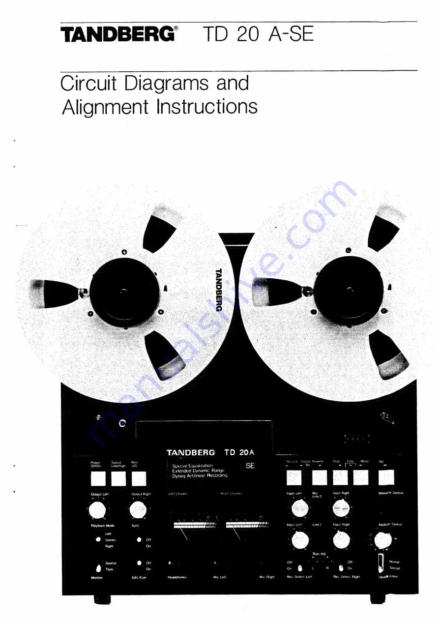 TANDBERG TD 20 A-SE Circuit Diagrams Download Page 1