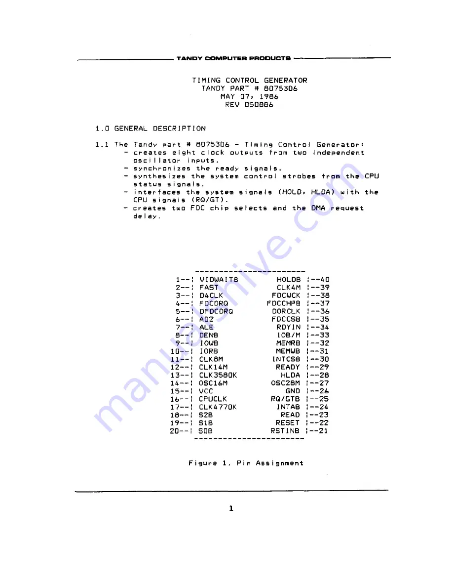 Tandy 1000 HX Technical Reference Manual Download Page 256