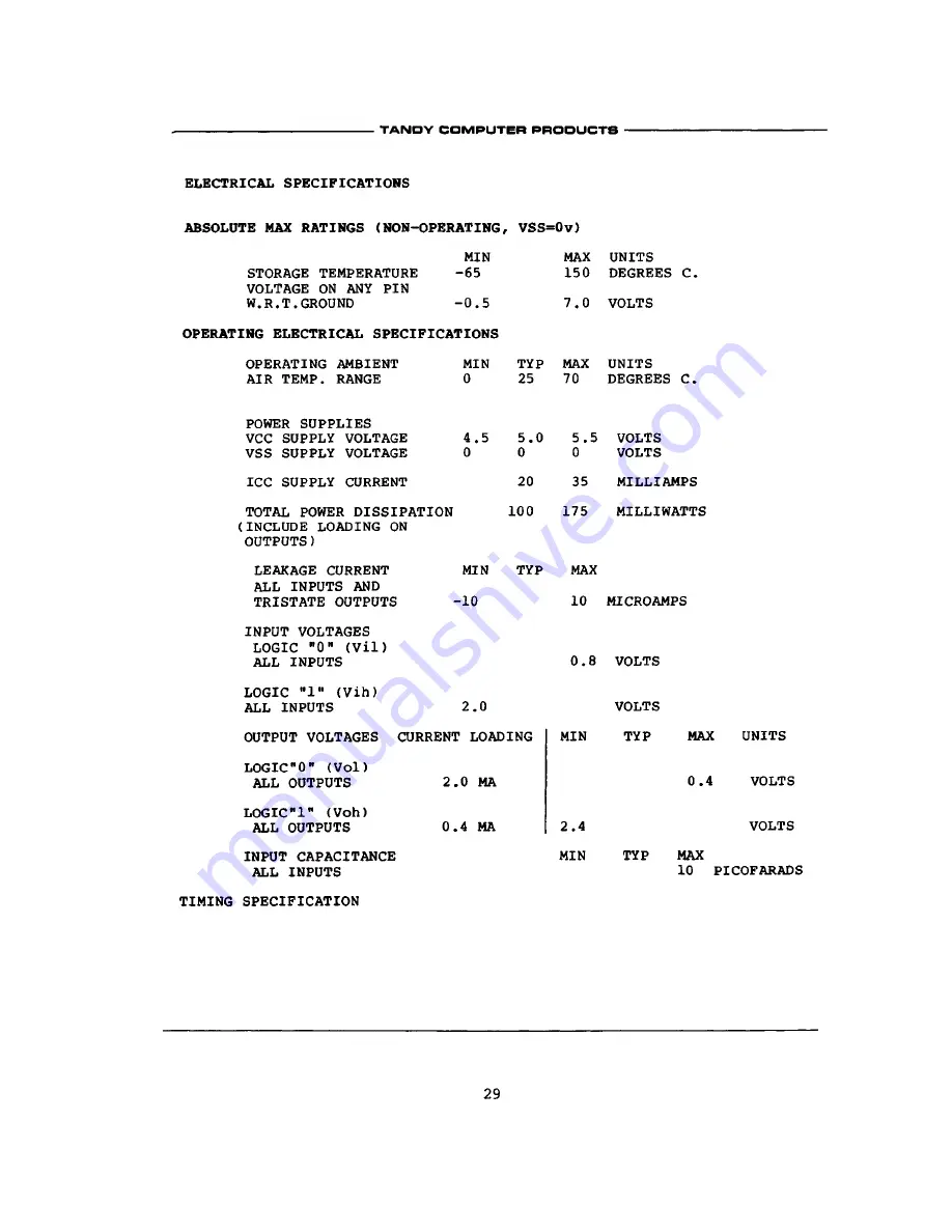 Tandy 1000 HX Technical Reference Manual Download Page 298