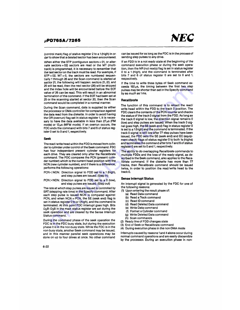 Tandy 1000 SL Technical Reference Manual Download Page 197