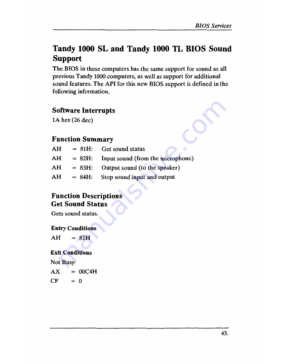 Tandy 1000 SL Скачать руководство пользователя страница 564