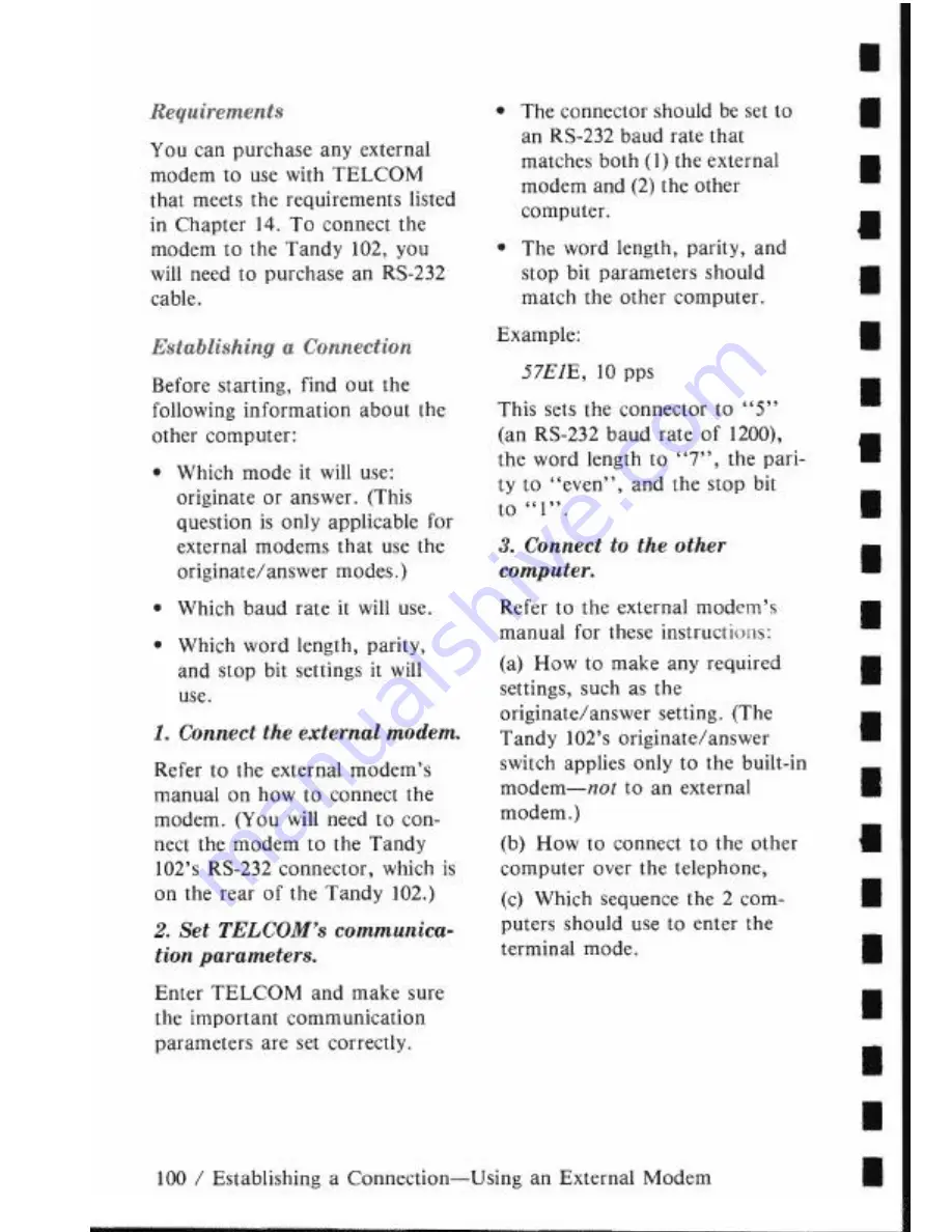 Tandy 102 Скачать руководство пользователя страница 108