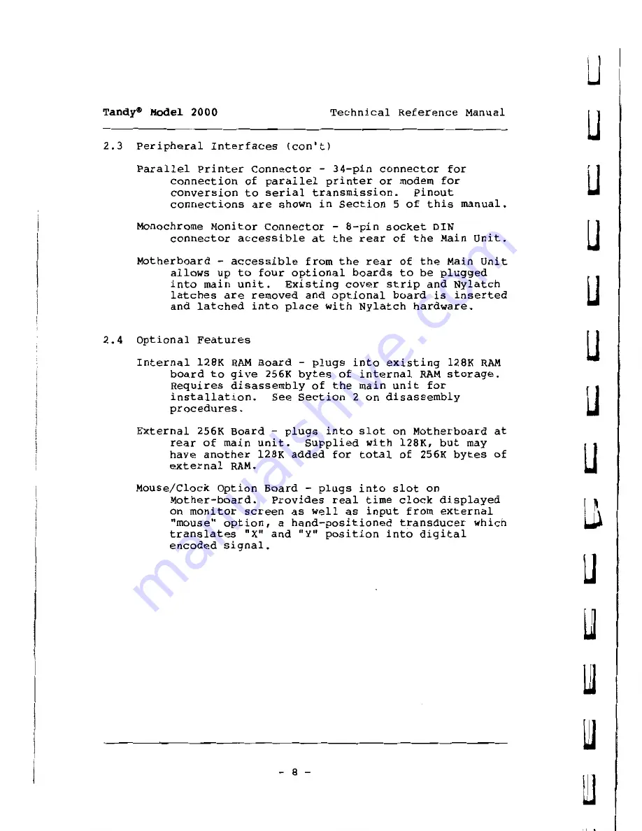 Tandy 2000 Скачать руководство пользователя страница 18