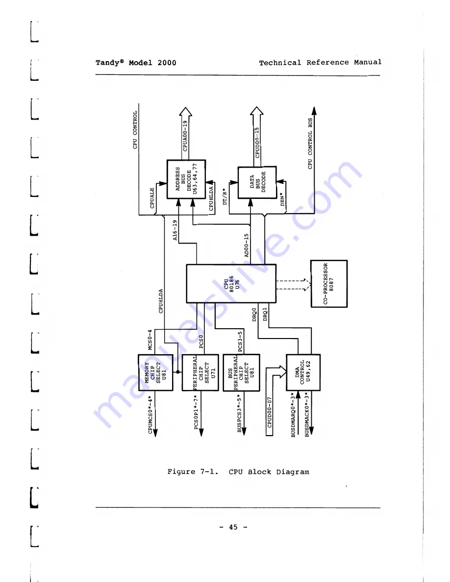 Tandy 2000 Technical Reference Download Page 54