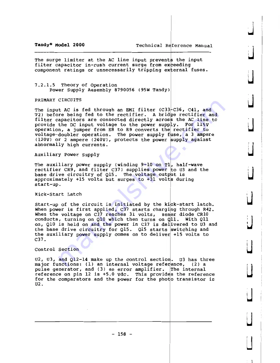 Tandy 2000 Скачать руководство пользователя страница 164