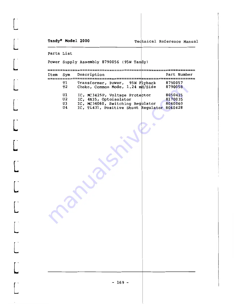 Tandy 2000 Скачать руководство пользователя страница 175