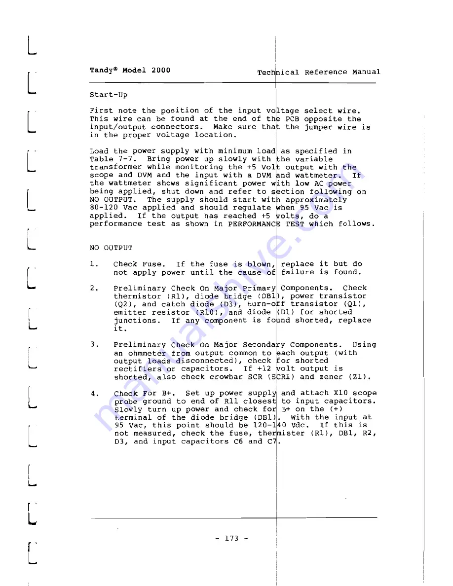 Tandy 2000 Скачать руководство пользователя страница 179