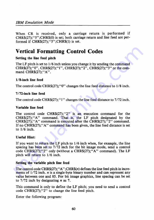 Tandy DMP 106 Скачать руководство пользователя страница 66